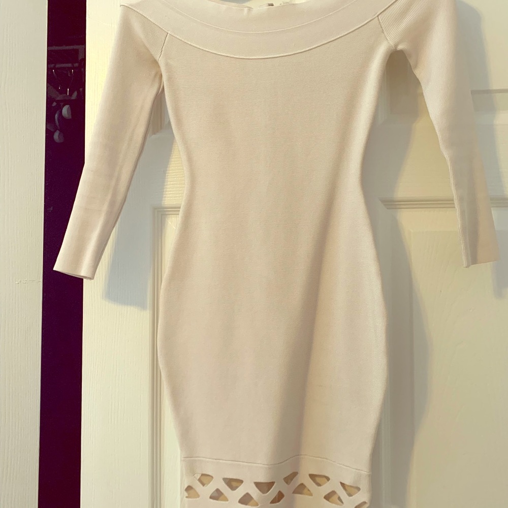Off the shoulder Marciano bandage dress